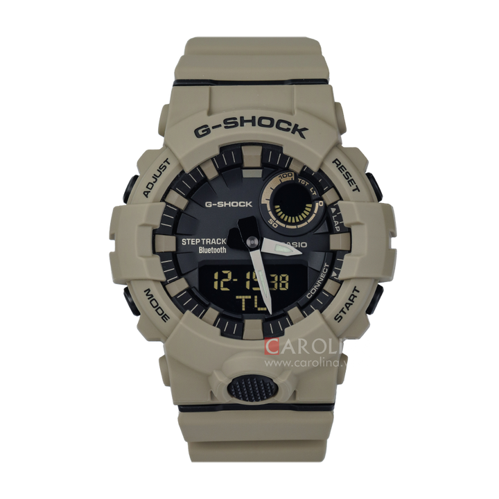 Jam Tangan Casio G-Shock GBA-800UC-5A Men Smart Bluetooth Digital Analog Dial Tan Resin Band