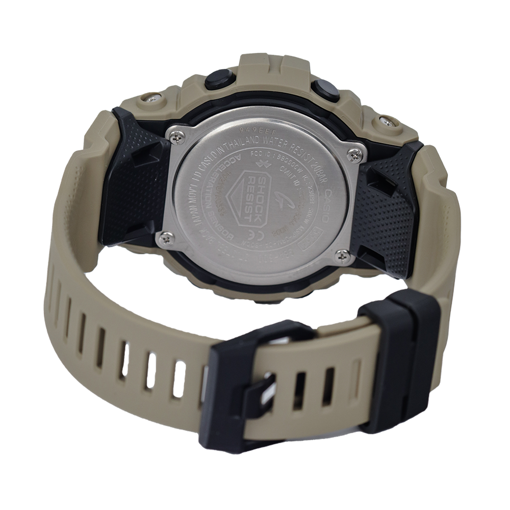 Jam Tangan Casio G-Shock GBA-800UC-5A Men Smart Bluetooth Digital Analog Dial Tan Resin Band