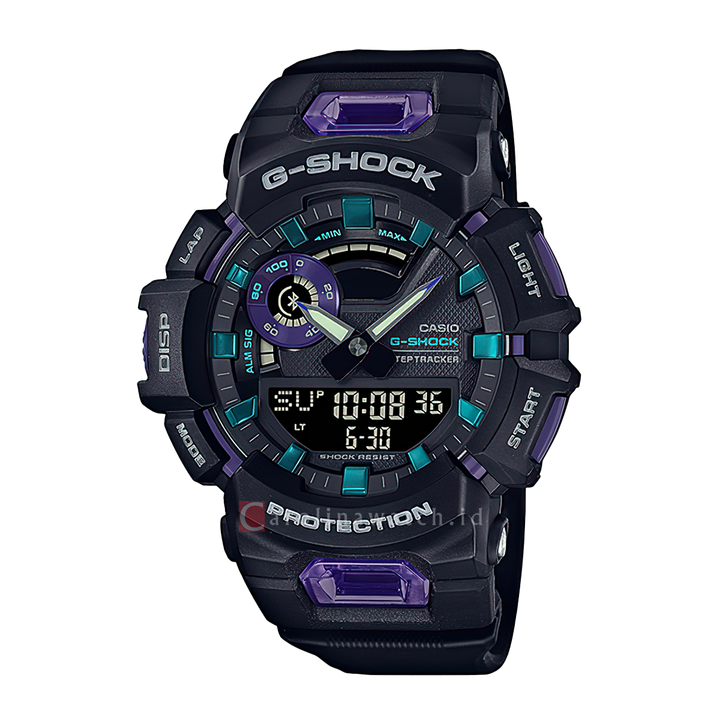 Jam Tangan Casio G-Shock GBA-900-1A6 Men Black Digital Analog Dial Black Resin Band