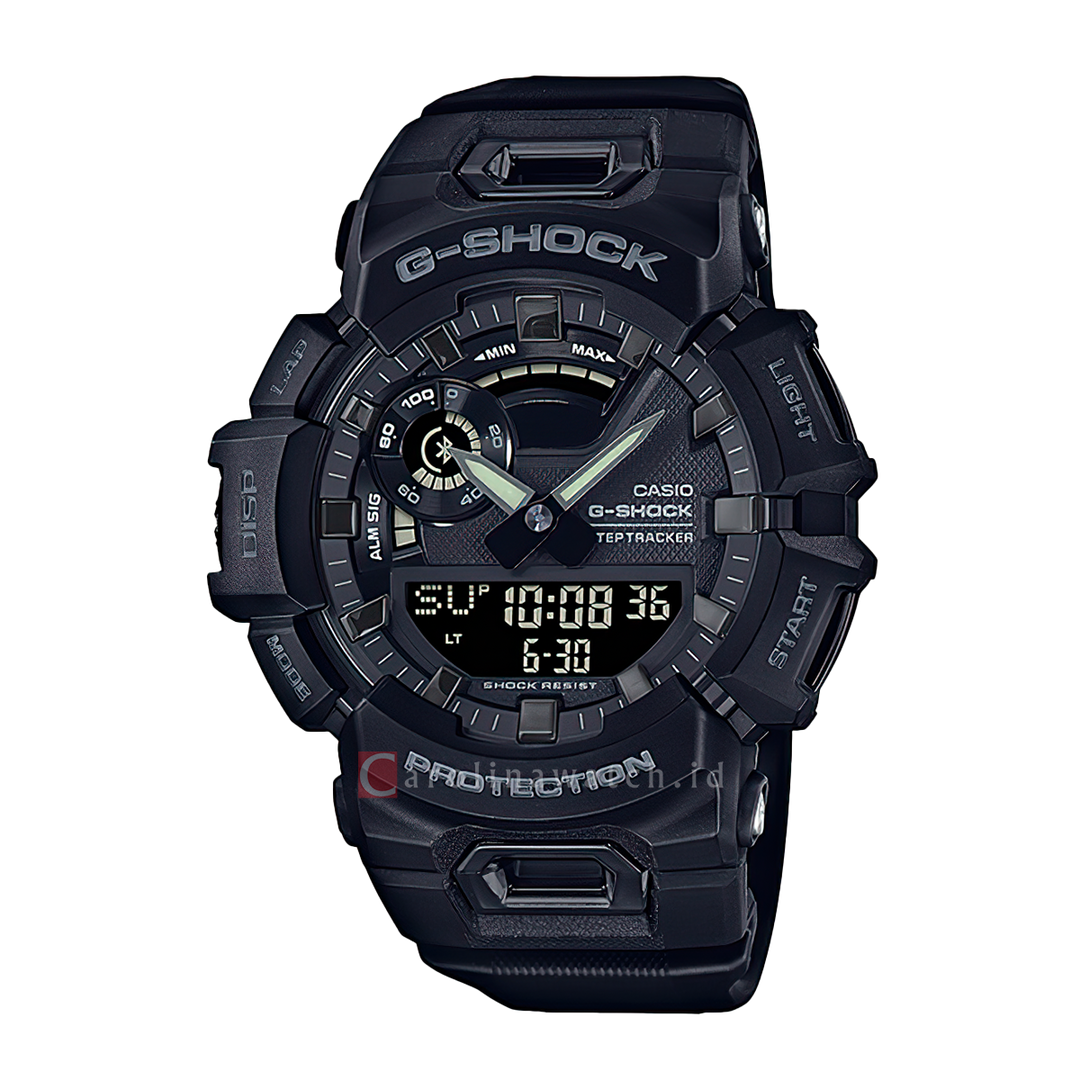 Jam Tangan CASIO G-SHOCK GBA-900-1A Men Black Digital Analog Black Resin Band