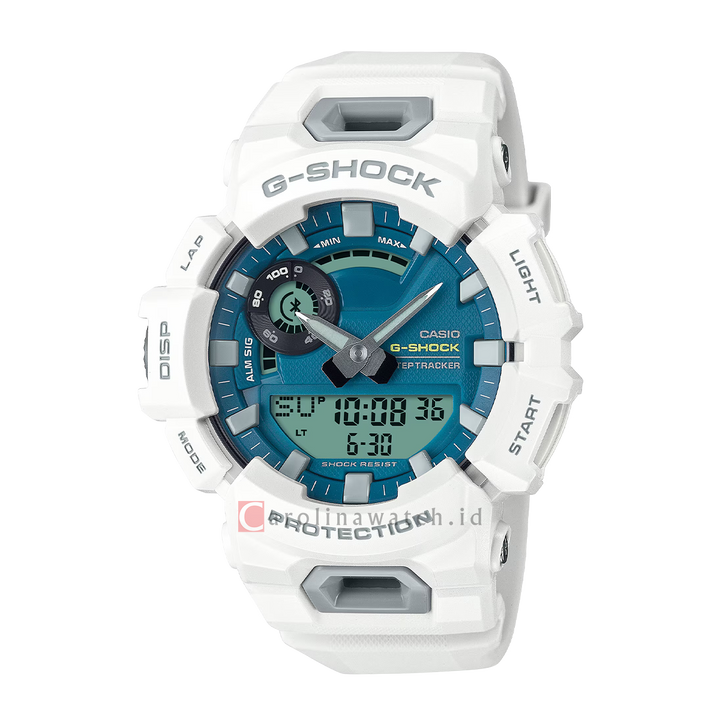 Jam Tangan CASIO G-SHOCK GBA-900CB-7A Men Blue Digital Analog White Resin Band