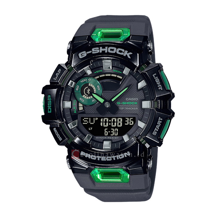 Jam Tangan CASIO G SHOCK GBA-900SM-1A3 Vital Bright Series Men Black Digital Analog Dial Black Resin Band