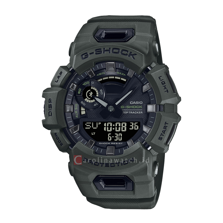 Jam Tangan Casio G-Shock GBA-900UU-3A Men Digital Analog Dial Dark Green Resin Strap