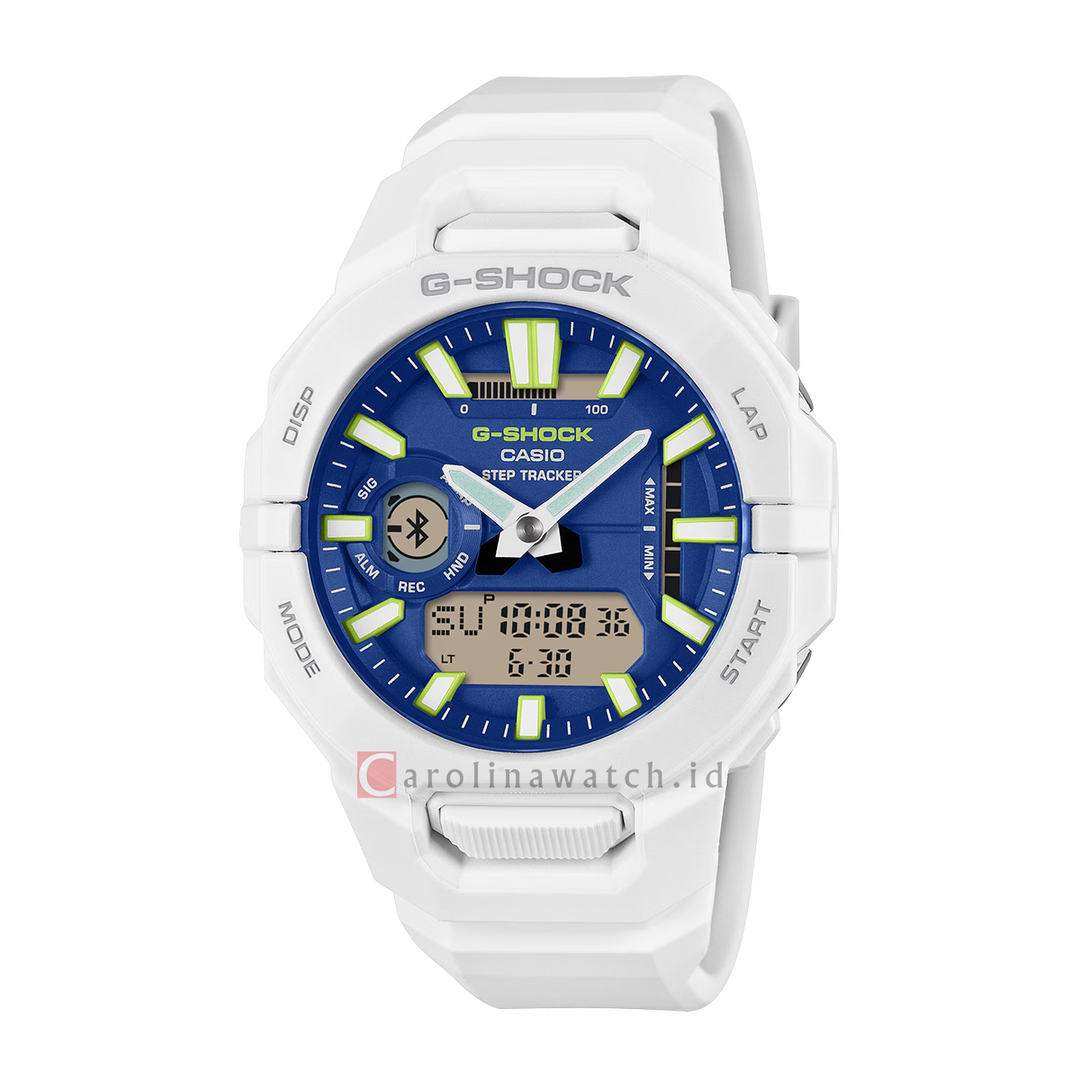 Jam Tangan CASIO G-SHOCK GBA-950-7A2 G-Squad Men Digital Analog Dial White Resin Band
