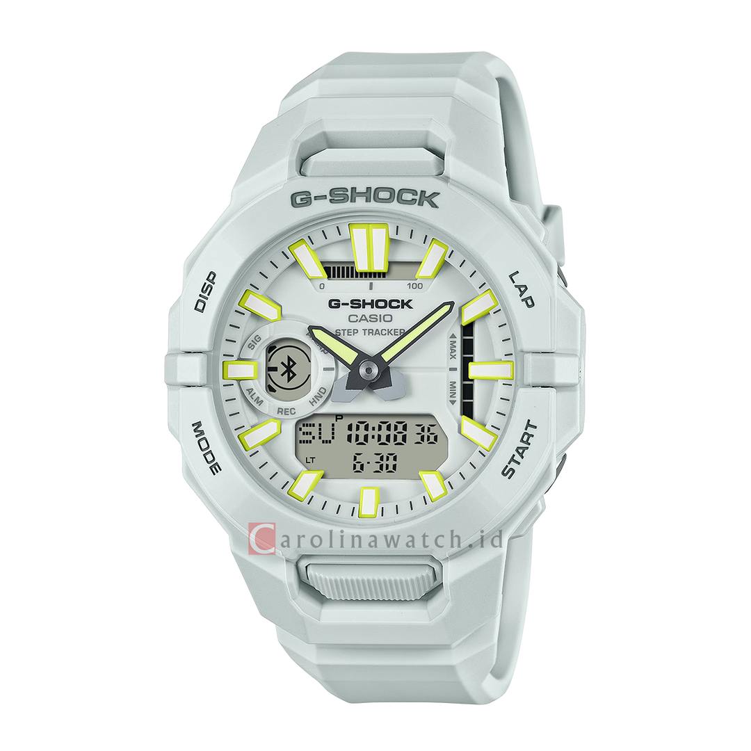 Jam Tangan CASIO G-SHOCK GBA-950-7A G-Squad Men Digital Analog Dial White Resin Band