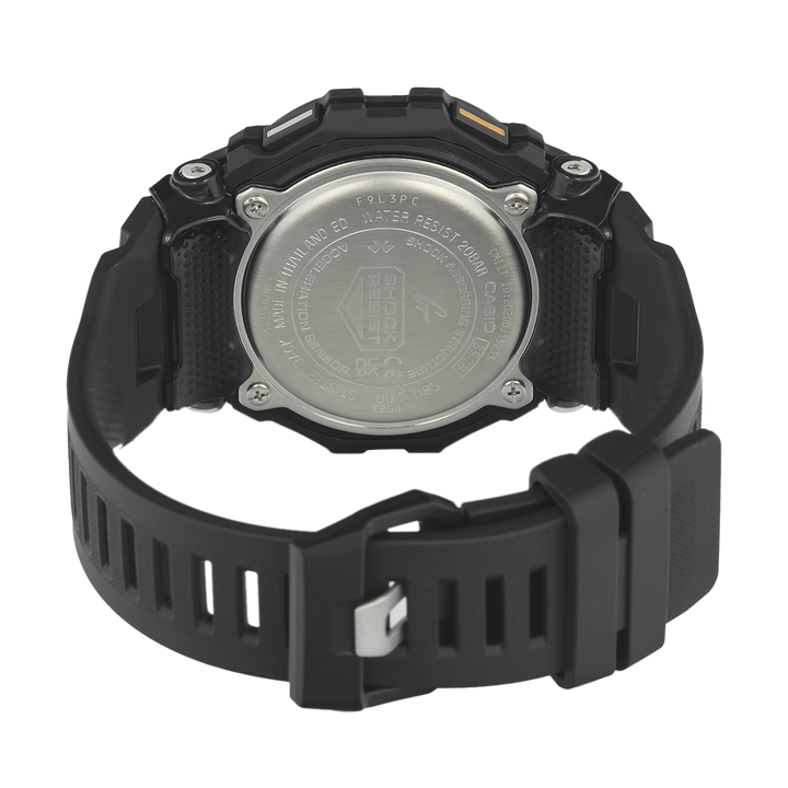 Jam Tangan Casio G-Shock GBD-200-1A1 Men G-Squad Digital Dial Black Resin Band