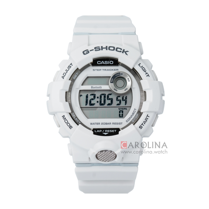 Jam Tangan Casio G-Shock GBD-800-7D Men Digital Dial White Resin Band