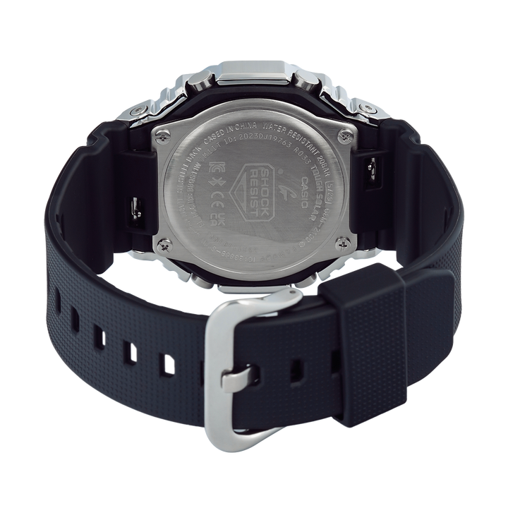 Jam Tangan Casio G-Shock G-Steel GBM-2100A-2B Men Blue Analog Digital Dial Black Resin Band