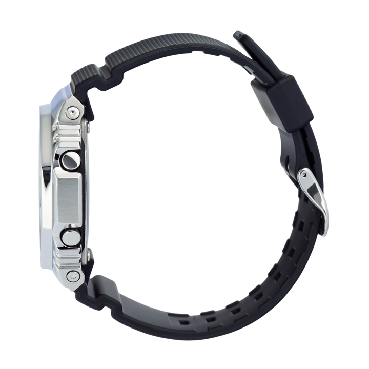 Jam Tangan Casio G-Shock G-Steel GBM-2100A-4B Men Purple Analog Digital Dial Black Resin Band