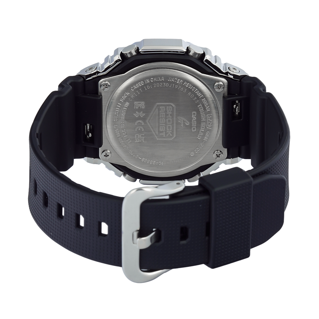 Jam Tangan Casio G-Shock G-Steel GBM-2100A-4B Men Purple Analog Digital Dial Black Resin Band