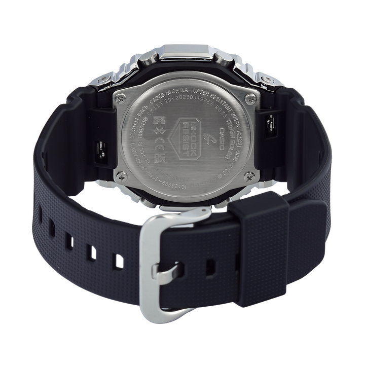 Jam Tangan Casio G-Shock G-Steel GBM-2100A-4B Men Purple Analog Digital Dial Black Resin Band