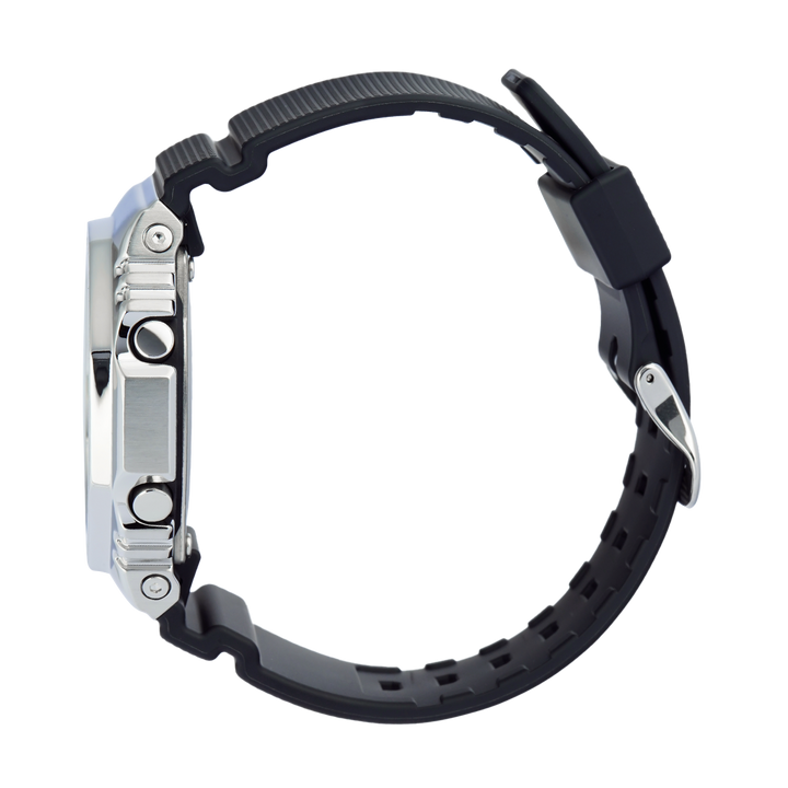 Jam Tangan Casio G-Shock G-Steel GBM-2100A-8B Men Grey Analog Digital Dial Black Resin Band