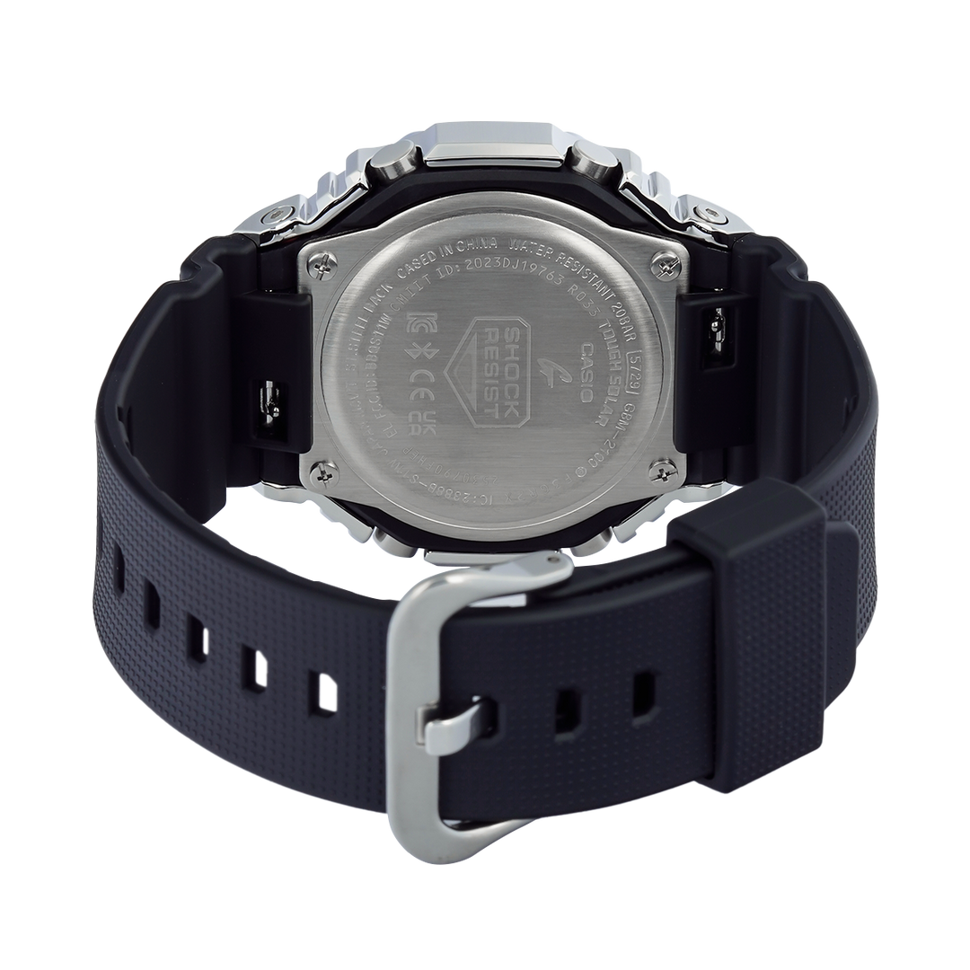 Jam Tangan Casio G-Shock G-Steel GBM-2100A-8B Men Grey Analog Digital Dial Black Resin Band