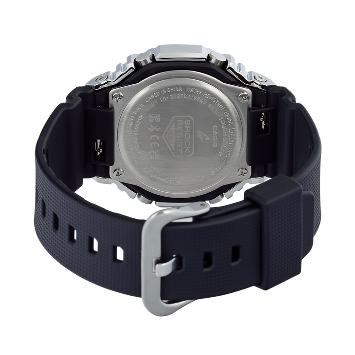 Jam Tangan Casio G-Shock G-Steel GBM-2100A-8B Men Grey Analog Digital Dial Black Resin Band