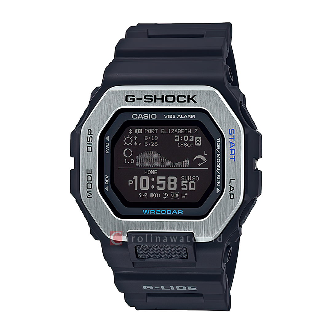 Jam Tangan CASIO G SHOCK GBX-100-1D Men Digital Dial Black Resin Band