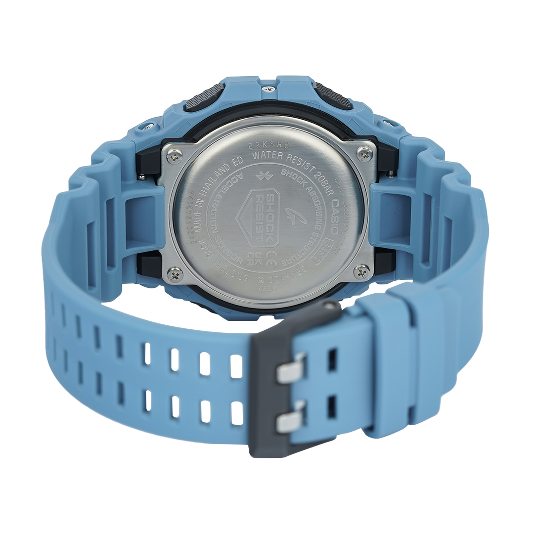 Jam Tangan Casio G-Shock G-Lide GBX-100-2A Men Digital Dial Blue Resin Band