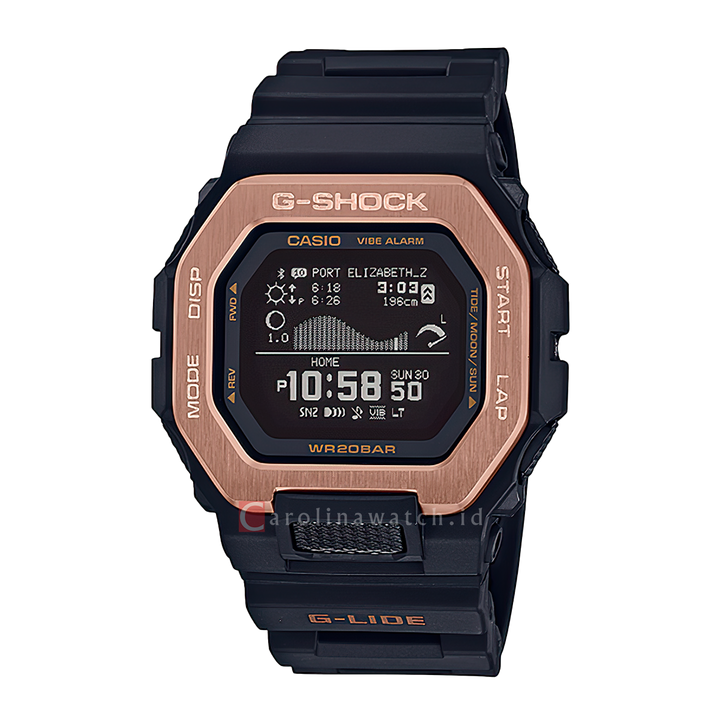 Jam Tangan Casio G-Shock GBX-100NS-4D G-Lide Digital Dial Black Resin Band