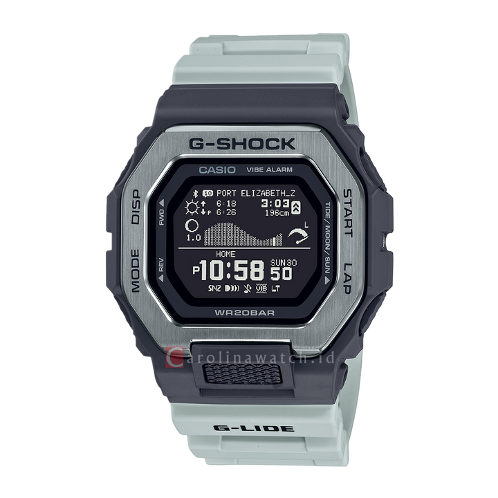 Jam Tangan Casio G-Shock G-Lide GBX-100TT-8D Men Digital Dial Grey Resin Band