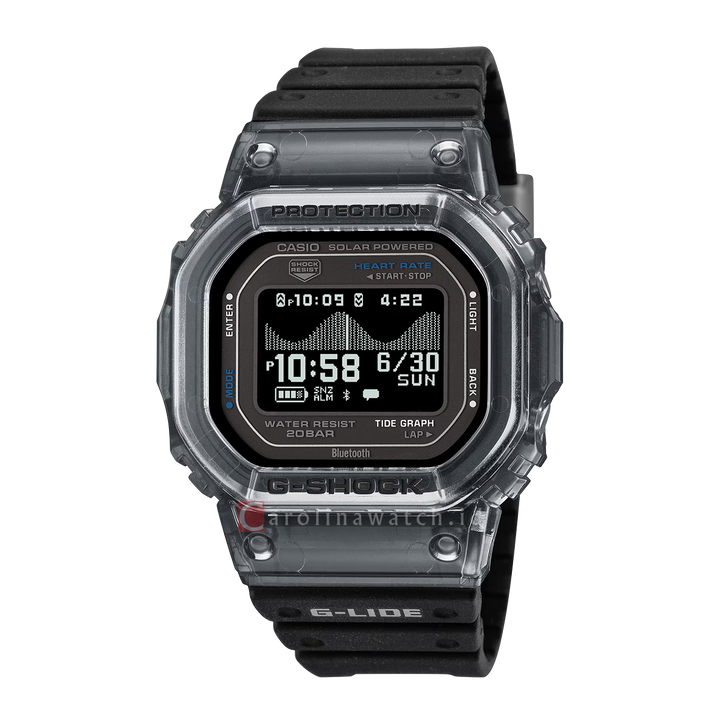 Jam Tangan Casio G-Shock G-Lide GBX-H5600-1D Men Digital Dial Black Resin band