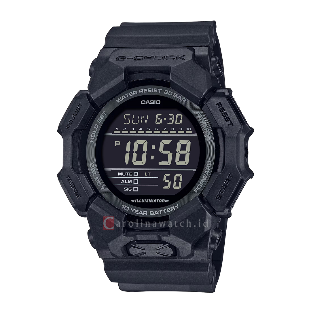 Jam Tangan CASIO G-SHOCK GD-010-1A1 Men Digital Dial Black Resin Band