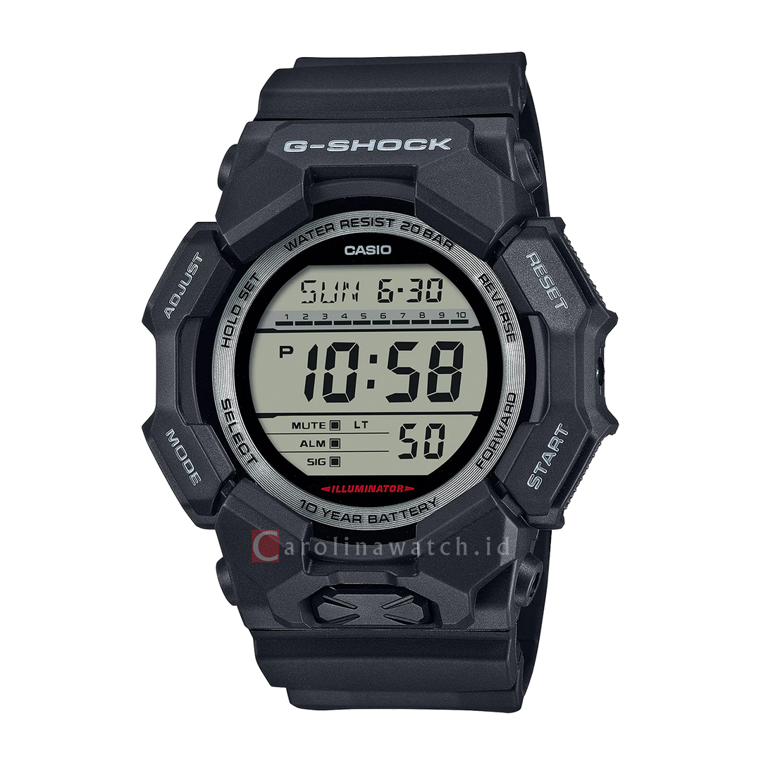 Jam Tangan CASIO G-SHOCK GD-010-1D Men Digital Dial Black Resin Band