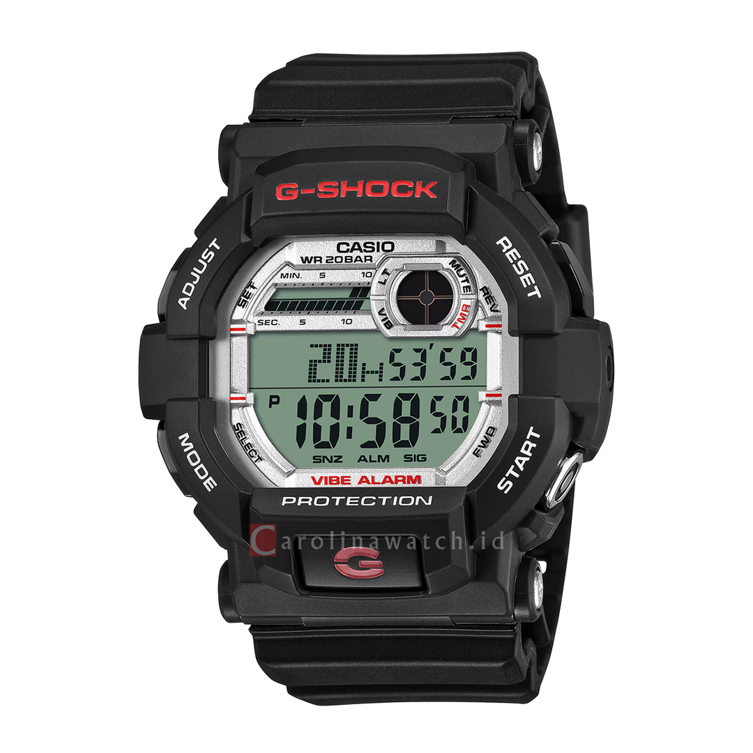 Jam Tangan CASIO G-SHOCK Digital GD-350S-1D Men Digital Dial Black Resin Band