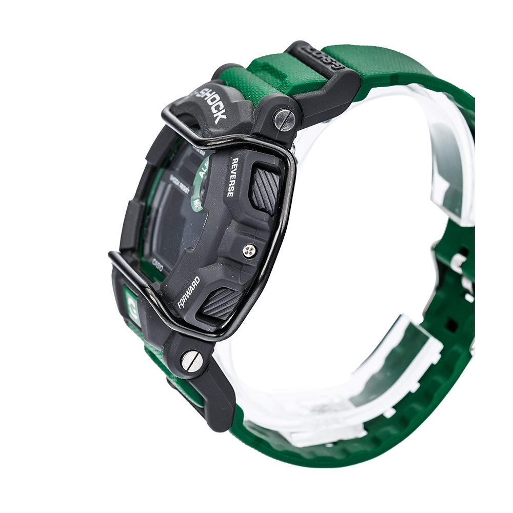 Jam Tangan CASIO G SHOCK GD-400-3D Men Digital Dial Green Resin Band