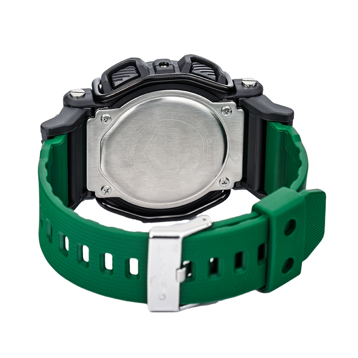 Jam Tangan CASIO G SHOCK GD-400-3D Men Digital Dial Green Resin Band