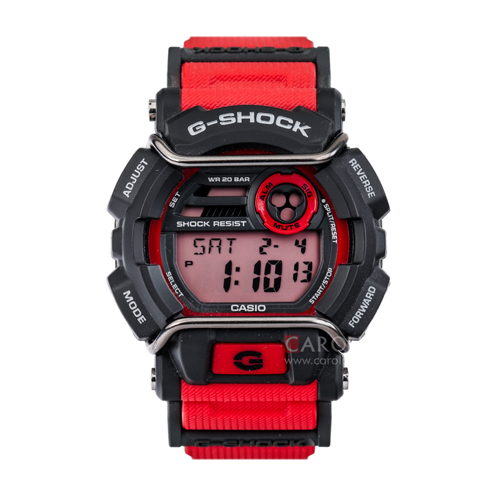 Jam Tangan CASIO G SHOCK GD-400-4D Men Digital Dial Red Resin Band