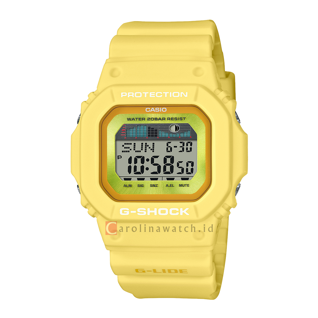 Jam Tangan CASIO G SHOCK GLX-5600RT-9D Men Digital Dial Yellow Resin Band