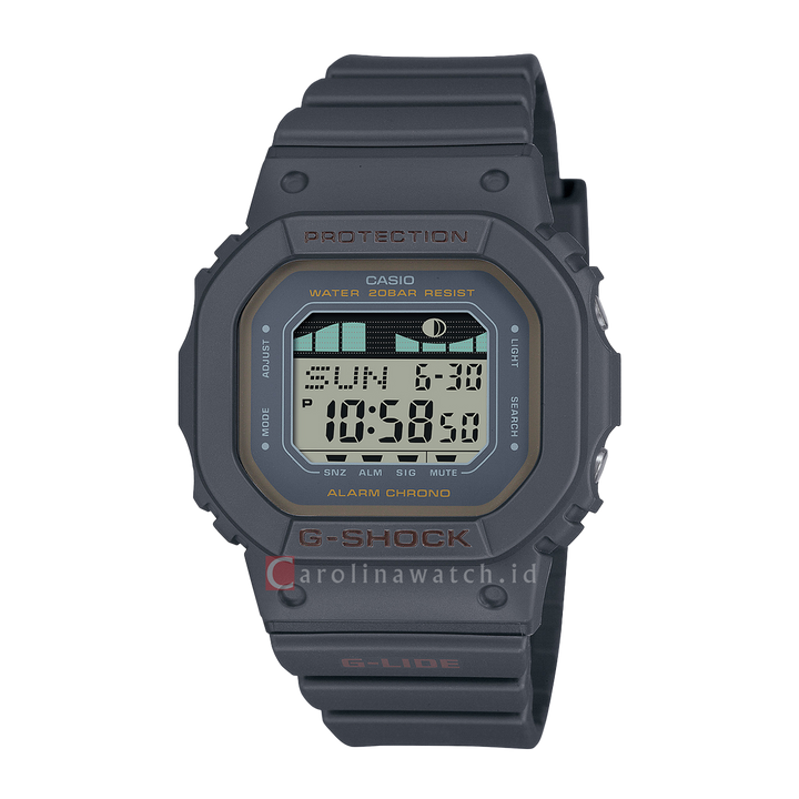 Jam Tangan Casio G-Shock G-Lide GLX-S5600-1D Women Digital Dial Grey Resin Band