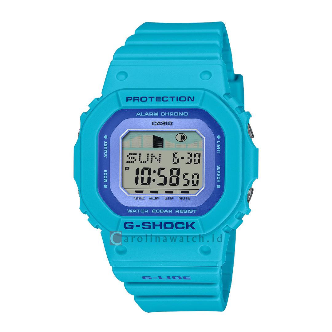 Jam Tangan Casio G-Shock G-Lide GLX-S5610-2D Women Digital Dial Blue Resin Band