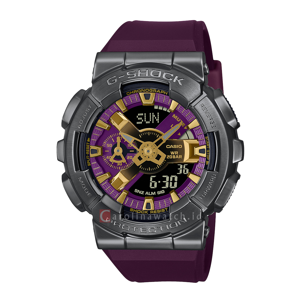 Jam Tangan Casio G-Shock GM-110CL-6A Men Classy Off-Road Series Purple Digital Analog Dial Purple Resin BandJam Tangan Casio G-Shock GM-110CL-6A Men Classy Off-Road Series Purple Digital Analog Dial Purple Resin Band