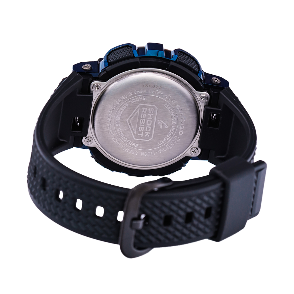 Jam Tangan Casio G-Shock GM-110SN-2A Shanghai Night Series Men Digital Analog Dial Black Resin Band