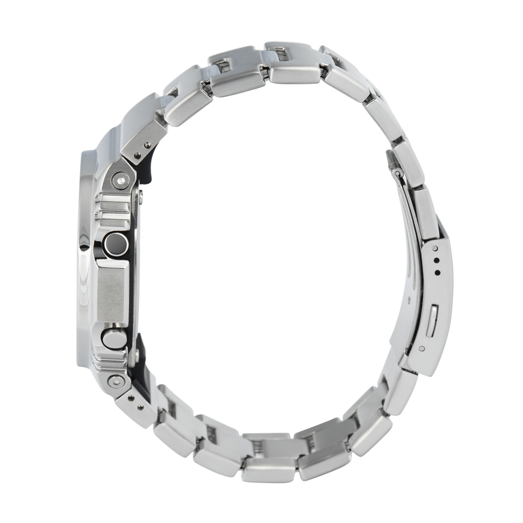 Jam Tangan Casio G SHOCK GM-2110D-8A Men Black Digital Analog Dial Stainless Steel Band