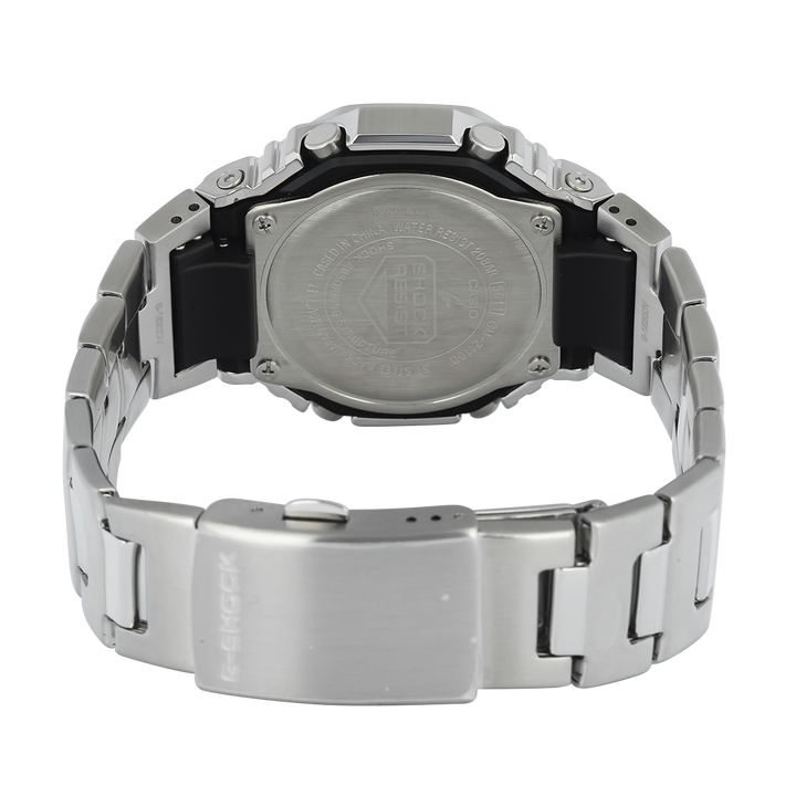 Jam Tangan Casio G SHOCK GM-2110D-8A Men Black Digital Analog Dial Stainless Steel Band