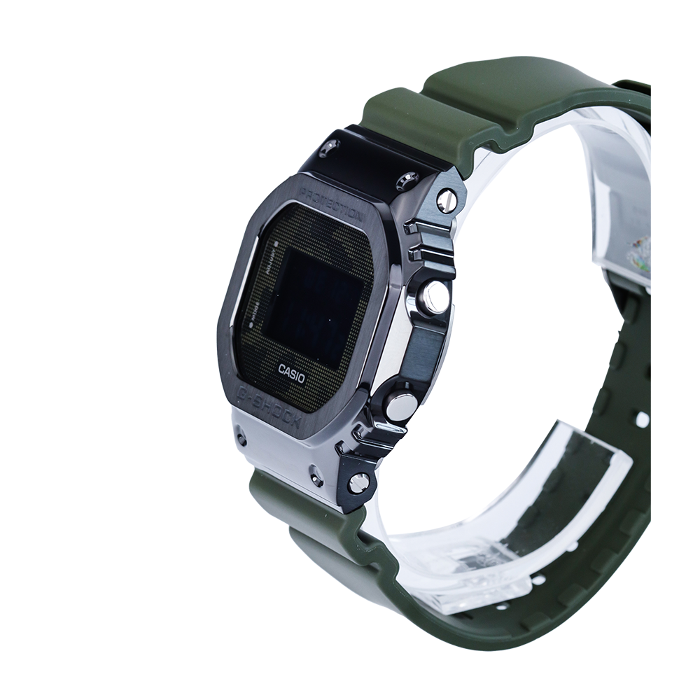 Jam Tangan CASIO G SHOCK GM-5600B-3D Men Digital Dial Green Resin Band