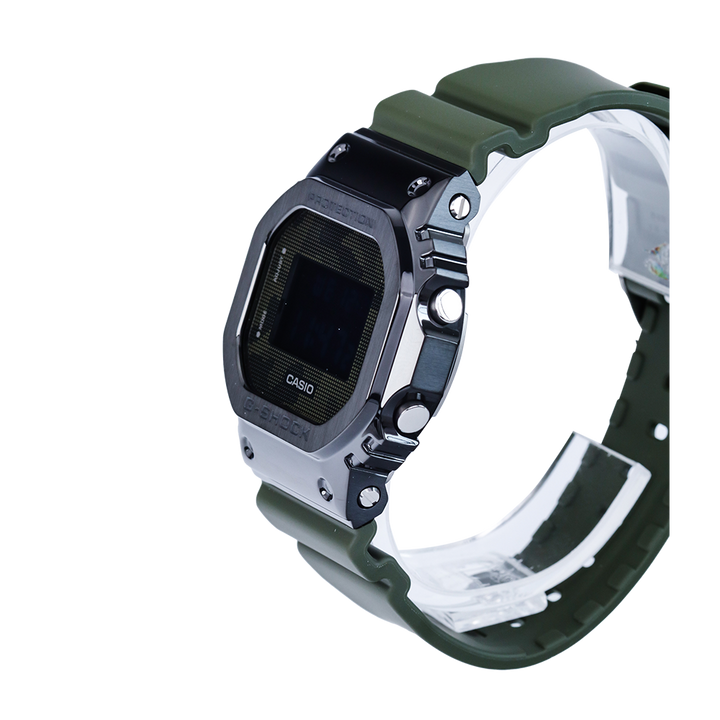 Jam Tangan CASIO G SHOCK GM-5600B-3D Men Digital Dial Green Resin Band