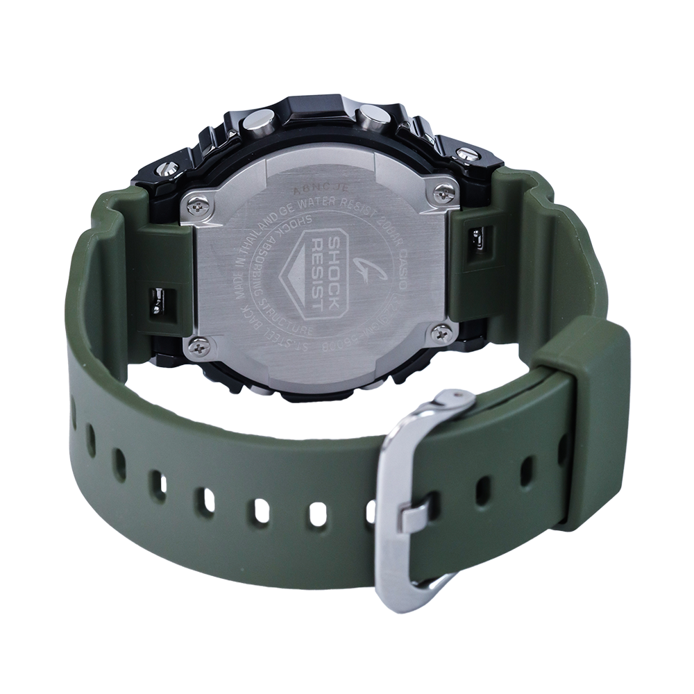 Jam Tangan CASIO G SHOCK GM-5600B-3D Men Digital Dial Green Resin Band