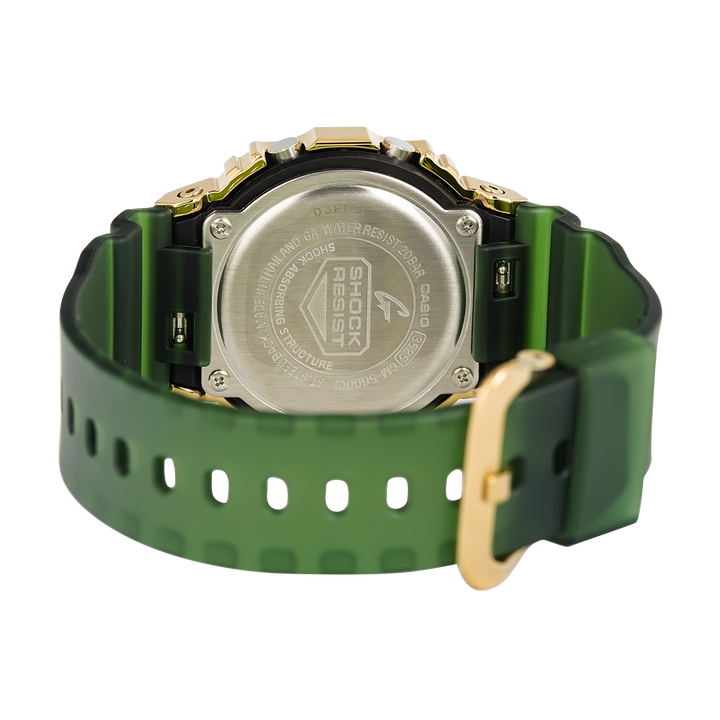 Jam Tangan Casio G-Shock GM-5600CL-3D Men Classy Off-Road Series Digital Dial Transparent Green Resin Band