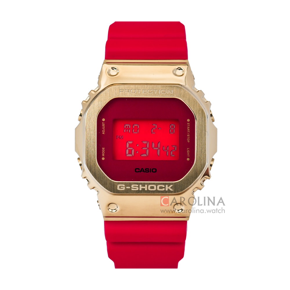 Jam Tangan Casio G-Shock GM-5600CX-4D New Year Of The Ox Zodiac Men Digital Dial Red Resin Band LIMITED EDITION