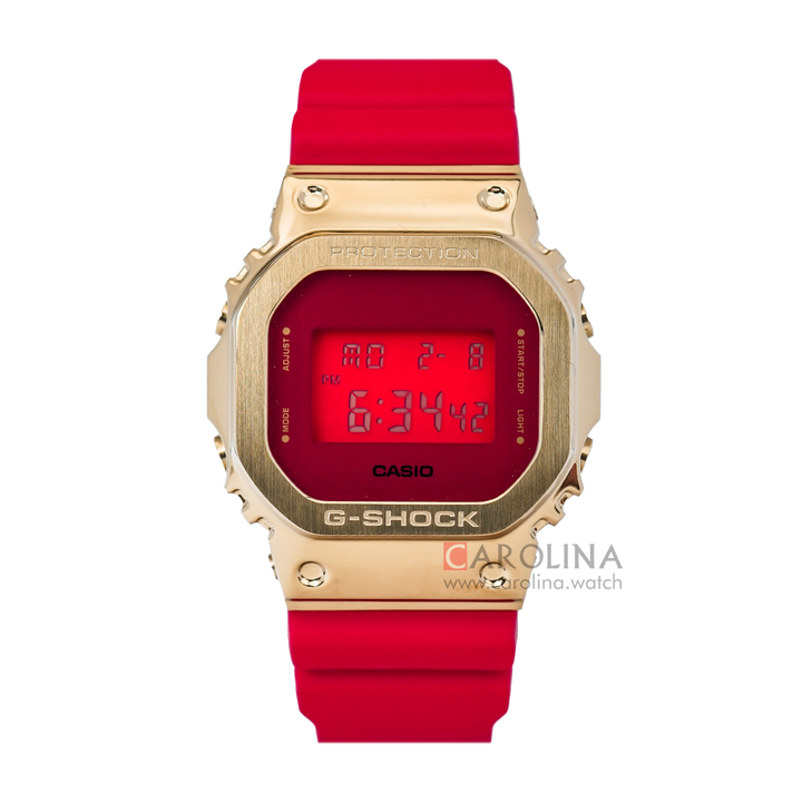 Jam Tangan Casio G-Shock GM-5600CX-4D New Year Of The Ox Zodiac Men Digital Dial Red Resin Band LIMITED EDITION