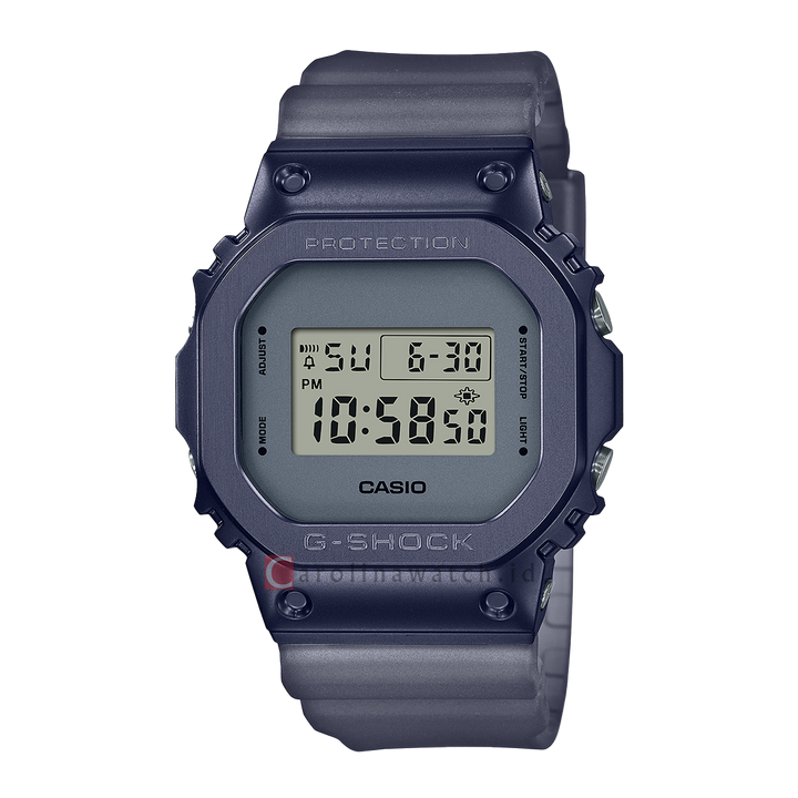 Jam Tangan Casio G-Shock GM-5600MF-2D Men Special Colour Models Midnight Fog Series Digital Dial Blue Resin Band