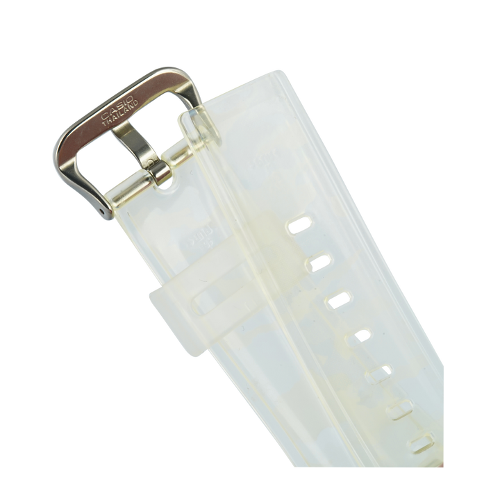 Jam Tangan Casio G-Shock GM-5600SCM-1D Men Special Colour Models Camouflage Series Digital Dial Transparent White Resin Band