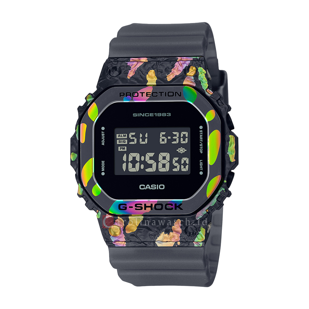 Jam Tangan Casio G SHOCK  X Sunstone 40th Anniversary Adventurers Stone Limited Edition GM-5640GEM-1D Men Digital Dial Black Resin Band