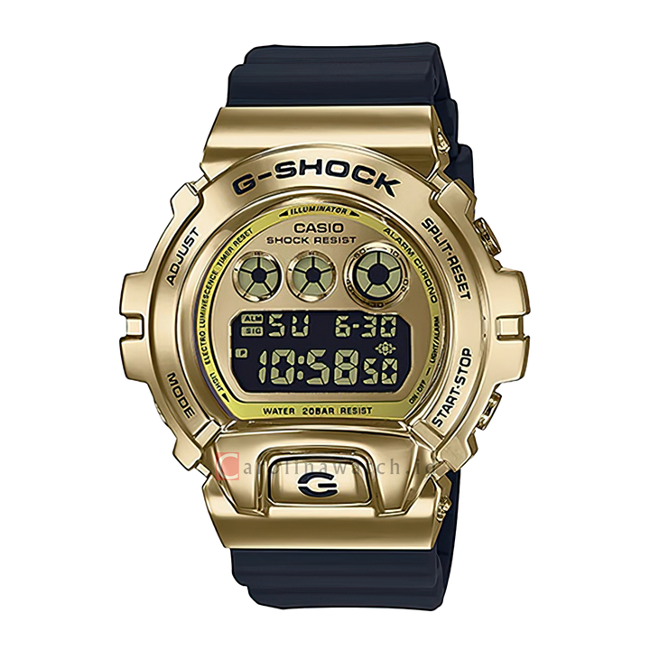 Jam Tangan Casio G-Shock GM-6900G-9D Men Digital Dial Transparent Black Resin Band