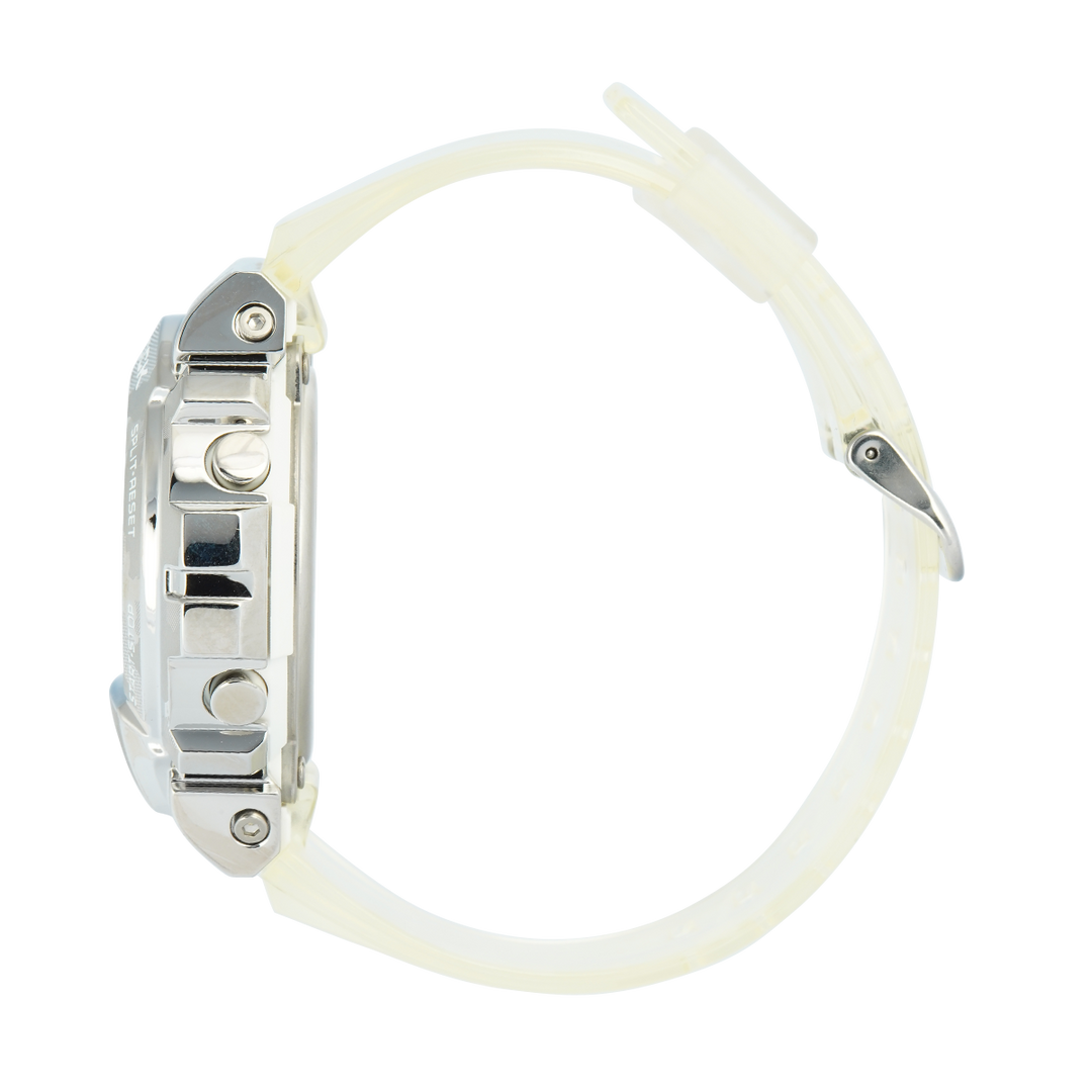Jam Tangan Casio G-Shock GM-6900SCM-1D Men Digital Dial Transparent White Resin Band