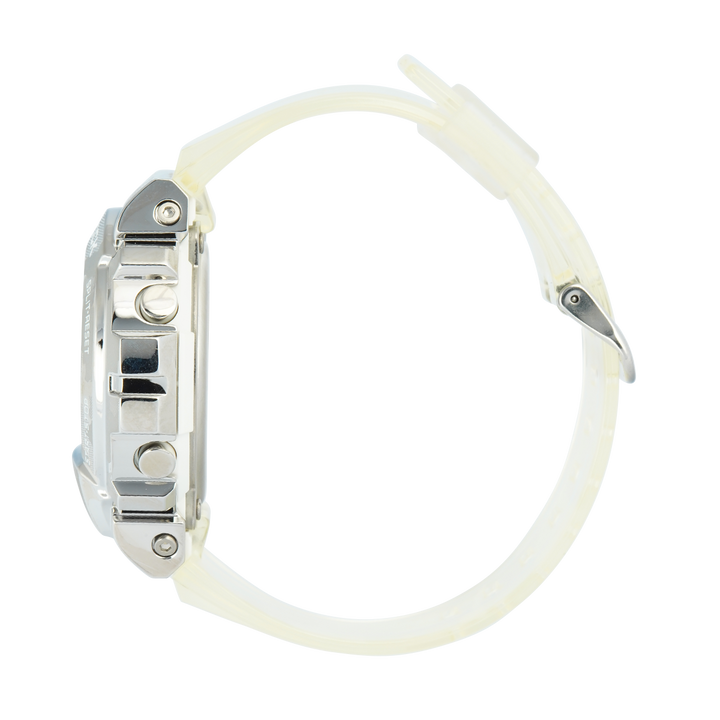 Jam Tangan Casio G-Shock GM-6900SCM-1D Men Digital Dial Transparent White Resin Band