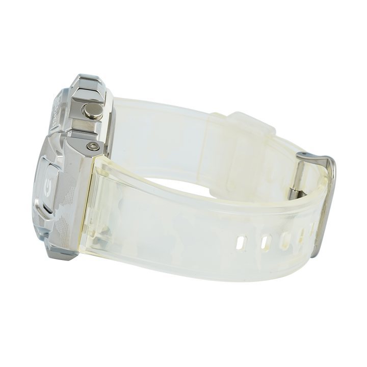 Jam Tangan Casio G-Shock GM-6900SCM-1D Men Digital Dial Transparent White Resin Band