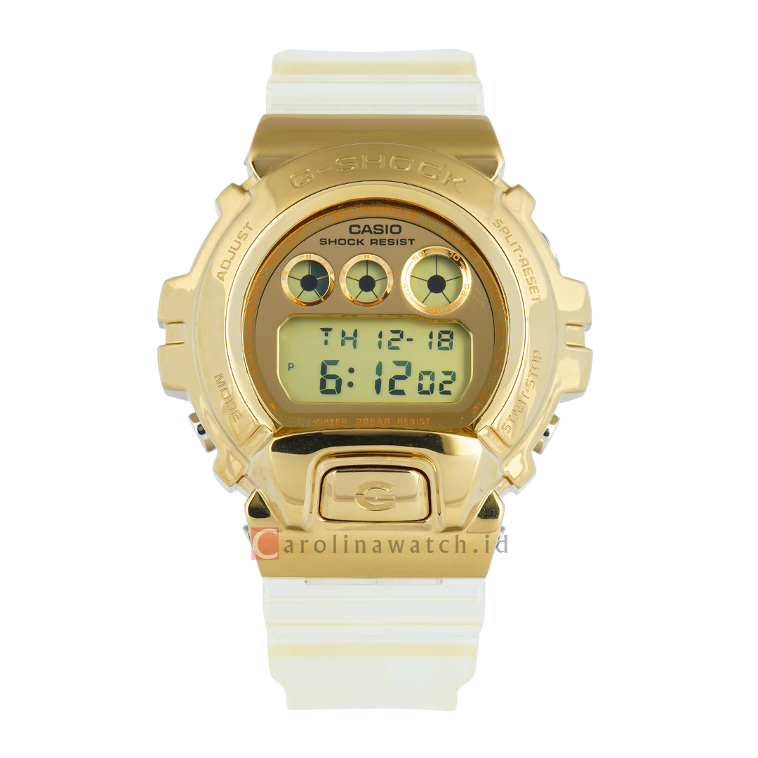 Jam Tangan Casio G-Shock GM-6900SG-9D Men Digital Dial Transparent White Resin Band